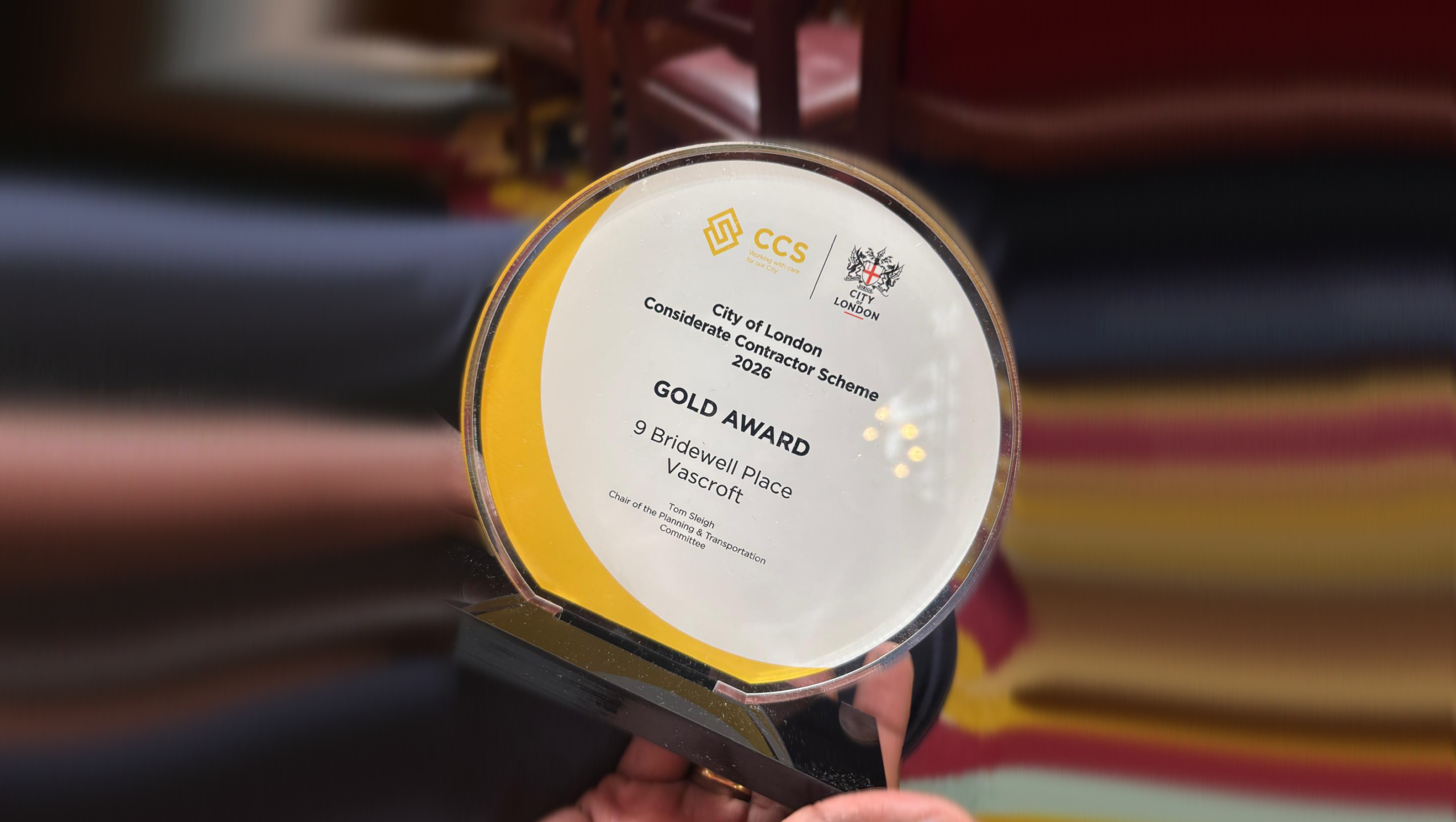 Vascroft Awarded Gold at Bridewell Hotel Project